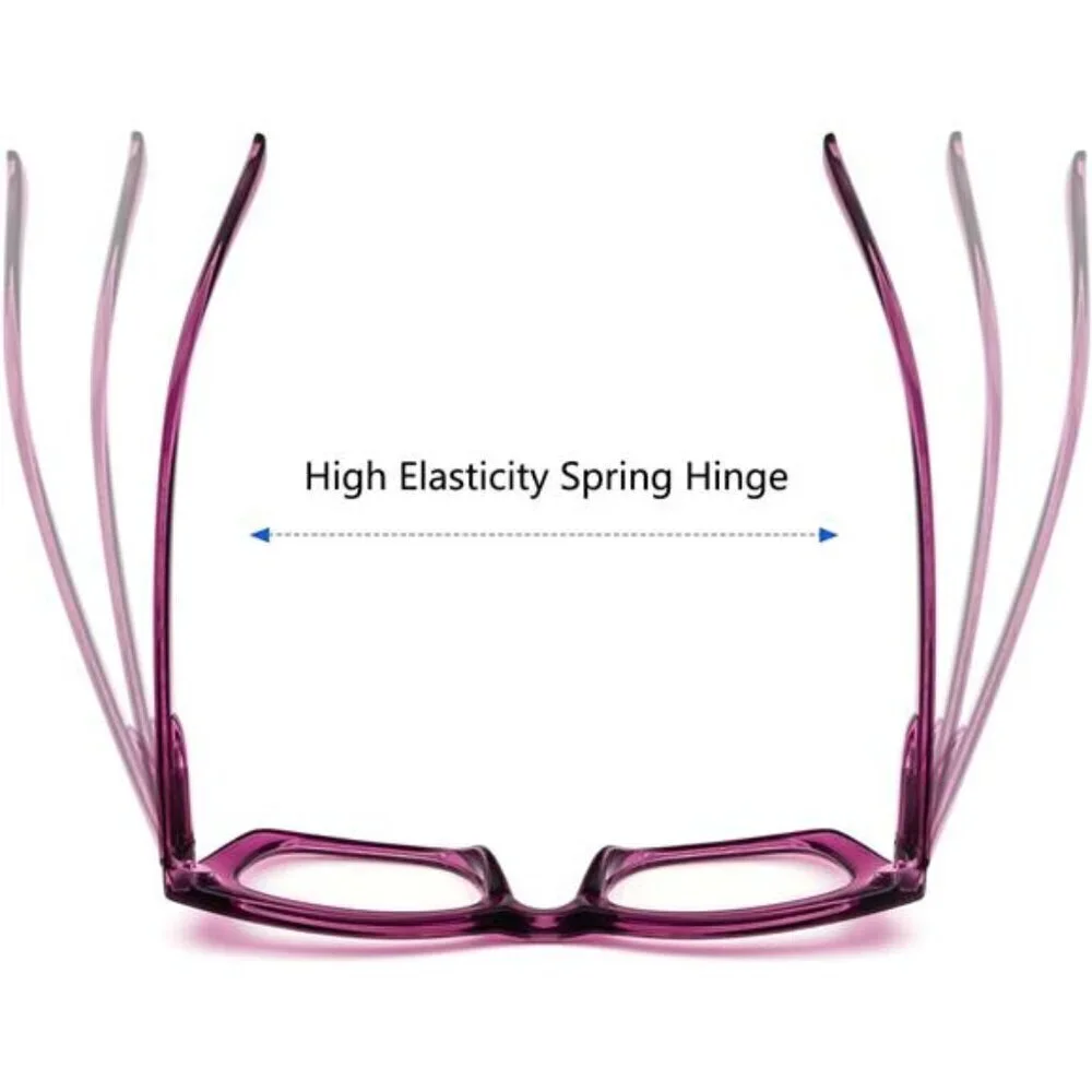 3-Pack Fashion Blue Light Blocking Readers  Colorful Trendy Frames for Women
